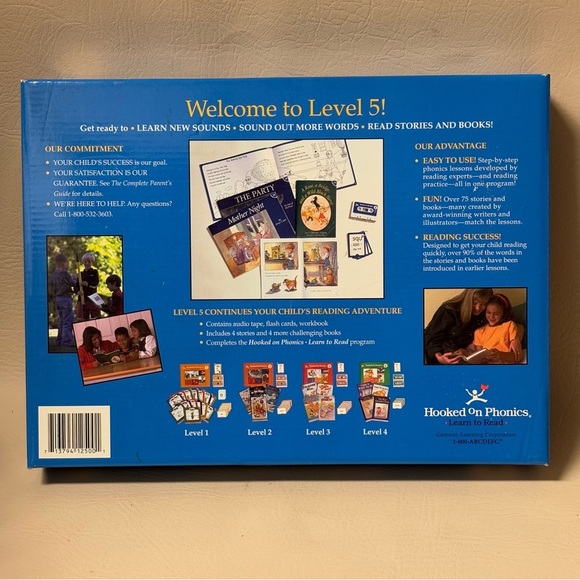 Level 5 Hooked on Phonics Learn to Read Audio Tape Flash Cards Books Cassette - Picture 3 of 4